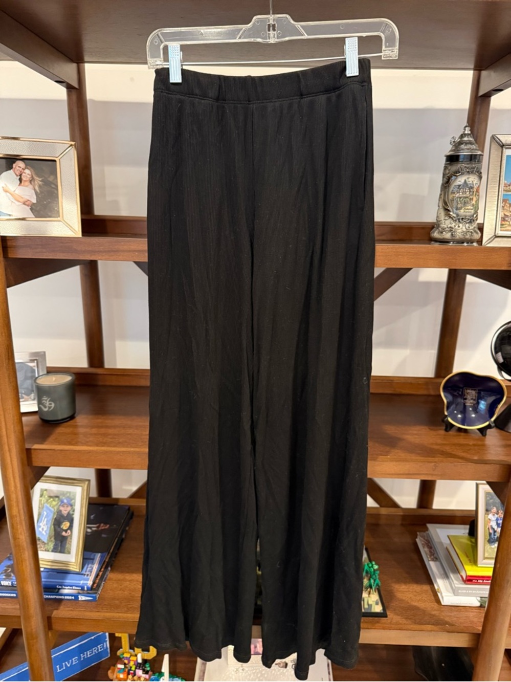 NWT SPRWMN Ribbed Wide Leg Pants - Picture 2 of 6